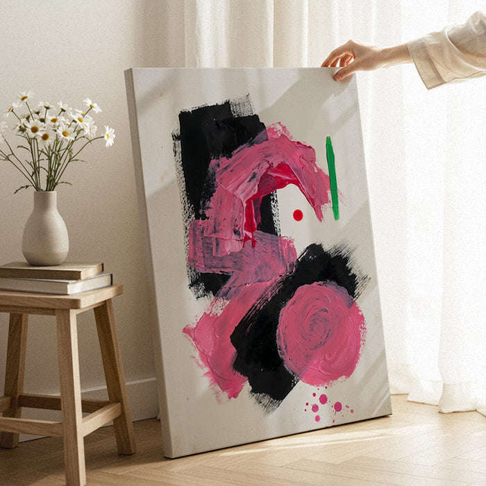 Color Breaks Through Canvas