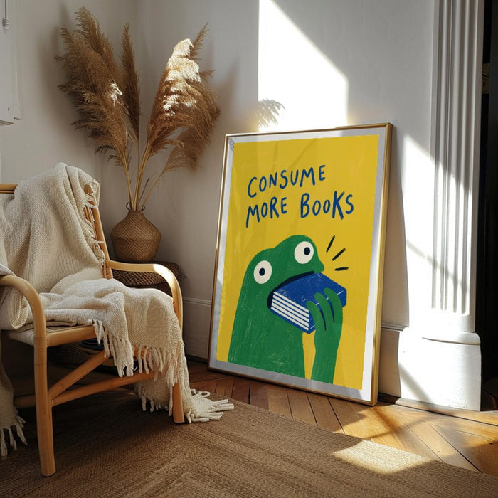 Consume More Books — Art Print Vertical #02
