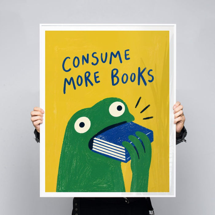 Consume More Books — Art Print Vertical #03