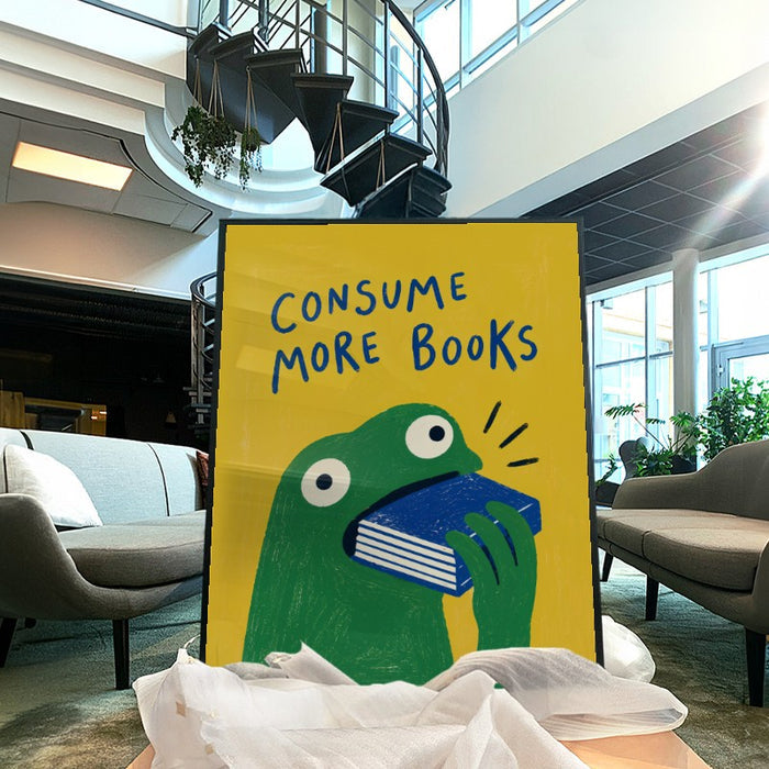 Consume More Books — Art Print Vertical #04