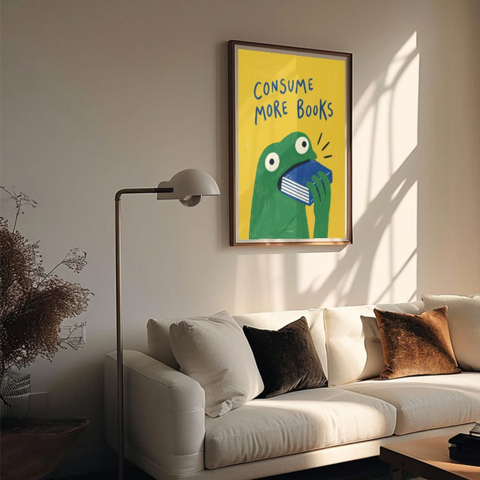 Consume More Books — Art Print Vertical #05