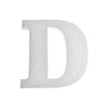 Craft Styrofoam Letter Cut Out "D", 4-3/4-Inch, 12-Count