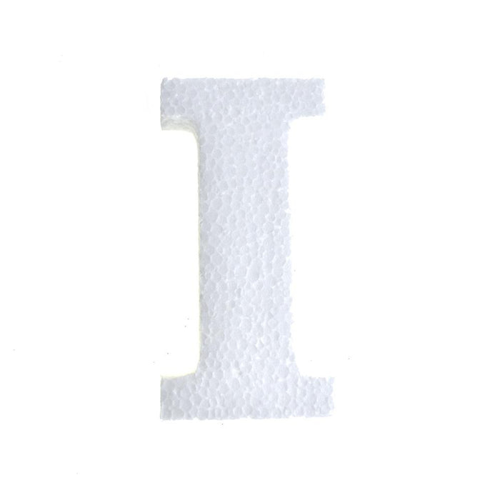 Craft Styrofoam Letter Cut Out "I", 4-3/4-Inch, 12-Count
