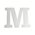 Craft Styrofoam Letter Cut Out "M", 4-3/4-Inch, 12-Count