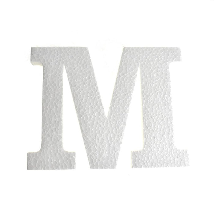 Craft Styrofoam Letter Cut Out "M", 4-3/4-Inch, 12-Count