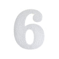 Craft Styrofoam Number Cut Out "6", 4-3/4-Inch, 12-Count