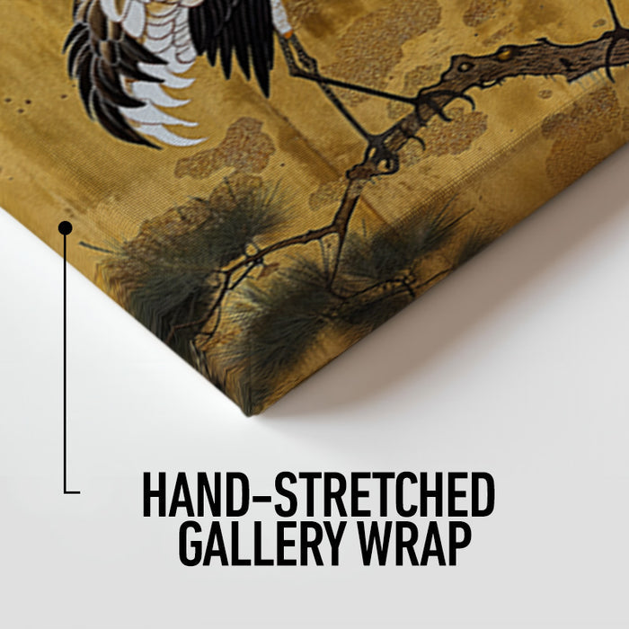 Cranes of Gold Canvas