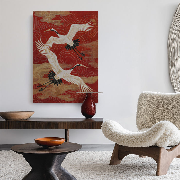 Crimson Sky Canvas