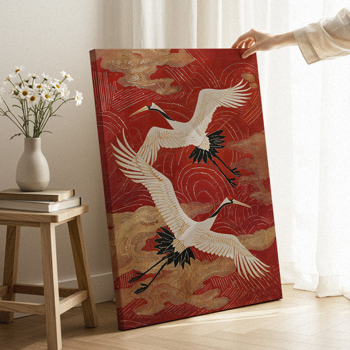 Crimson Sky Canvas