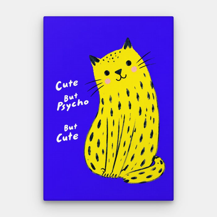 Cute But Psycho Canvas — Canvas Vertical #01