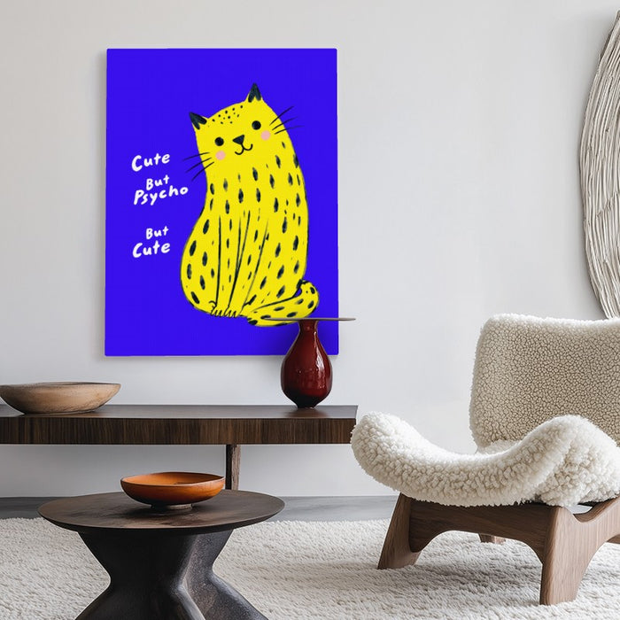 Cute But Psycho Canvas — Canvas Vertical #02