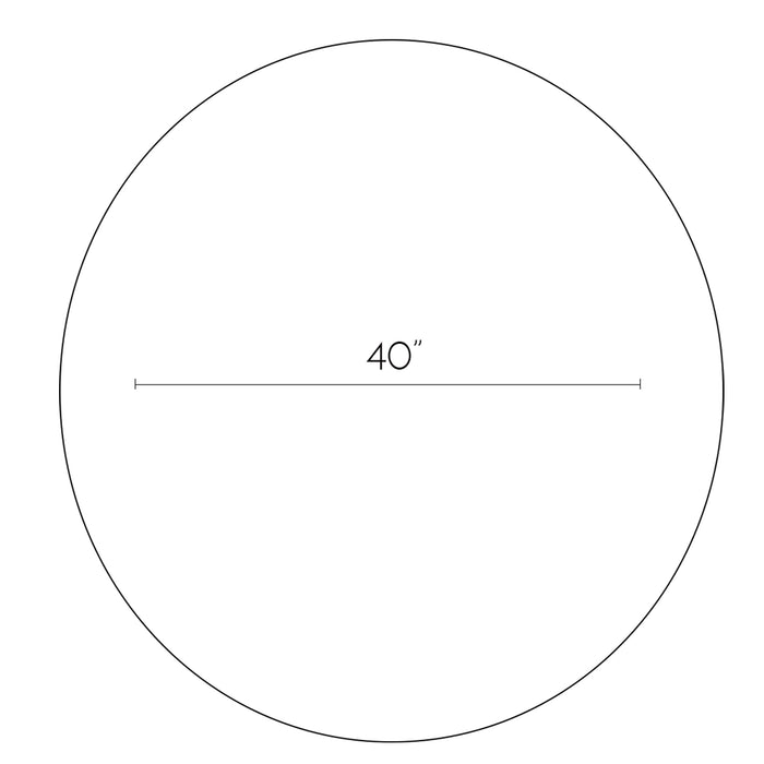 DAX 40" Strip Round Mirror (DAX-120-STRIP100)