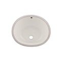 DAX Ceramic Oval Single Bowl Undermount Bathroom Sink, Ivory Finish, 18 x 14-3/4 x 7-1/2 Inches (BSN-205B-I)