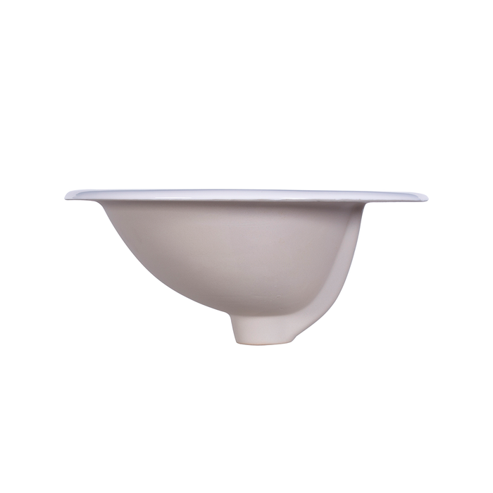 DAX Ceramic Single Bowl Top Mount Bathroom Sink, White Finish,  19-11/16 x 17-11/16 x 8-1/4 Inches (BSN-209-W)