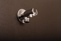 DAX Hand Held Shower Holder, Round Line, Brass Body, Wall Mount , Chrome Finish, 2-1/4 x 1 x 2-1/2 inches (D-B52-CR)