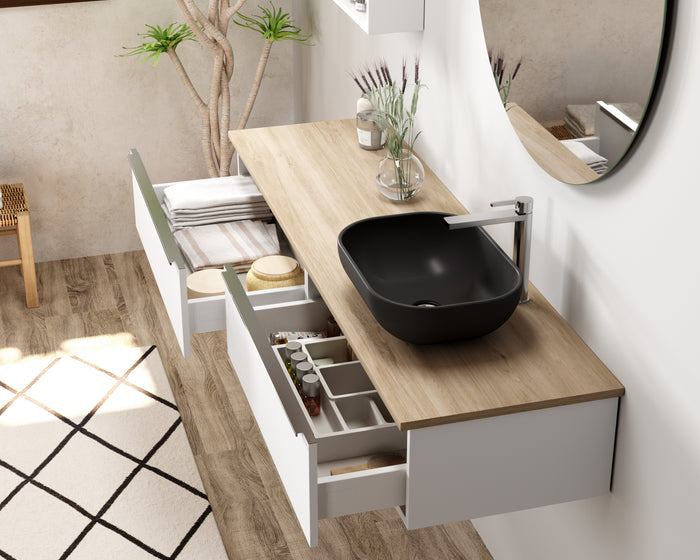DAX Handle / Pull  "Line" - Black or White finish - 8" for Makai Collection