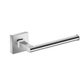 DAX Milano Toilet Paper Holder, Right Opening, Square Line, Wall Mount, Brass Body, Chrome Finish, 2-3/4 x 7-1/2 x 3-3/8 Inches