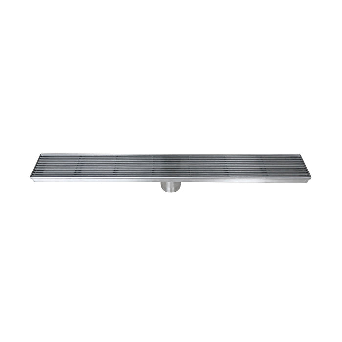 DAX Rectangle Shower Floor Drain, Stainless Steel Body, Brushed Stainless Steel Finish, 36 x 3-3/8 Inches (DR36-H01)