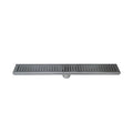 DAX Rectangle Shower Floor Drain, Stainless Steel Body, Stainless Steel Finish, 48 x 3-3/8 Inches (DR48-G06)