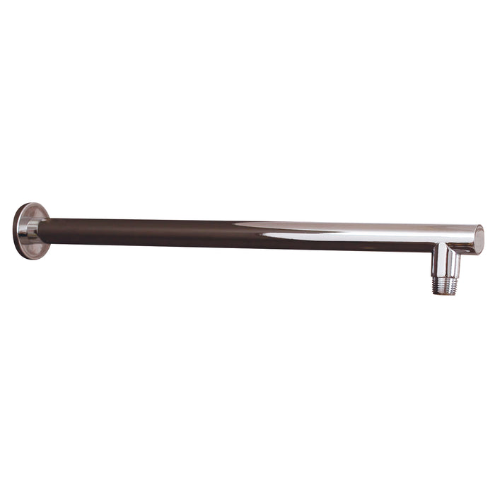 DAX Round Shower Arm, Spout, Brass Body, Wall Mount, Chrome Finish, 18 Inches (D-F04-18-CR)