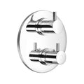 DAX Round Shower Dual Valve Trim, Brass Body, Chrome Finish (DAX-8302619-CR)