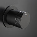 DAX Round Shower Valve with 1 Functions Matte Black Finish (DAX-13565-BL)
