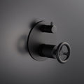 DAX Round Shower Valve with 2 Functions Matte Black Finish (DAX-8030045-BL)