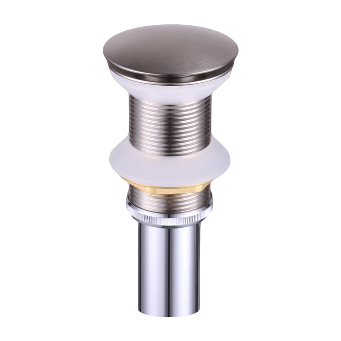 DAX Round Vanity Sink Pop up Drain, Brass Body, 2-5/8 x 8-5/8 Inches (DAX-82005)