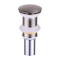 DAX Round Vanity Sink Pop up Drain, Brass Body, 2-5/8 x 8-5/8 Inches (DAX-82005)