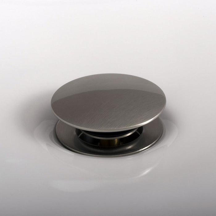 DAX Round Vanity Sink Pop up Drain, Brass Body, 2-5/8 x 8-5/8 Inches (DAX-82005)