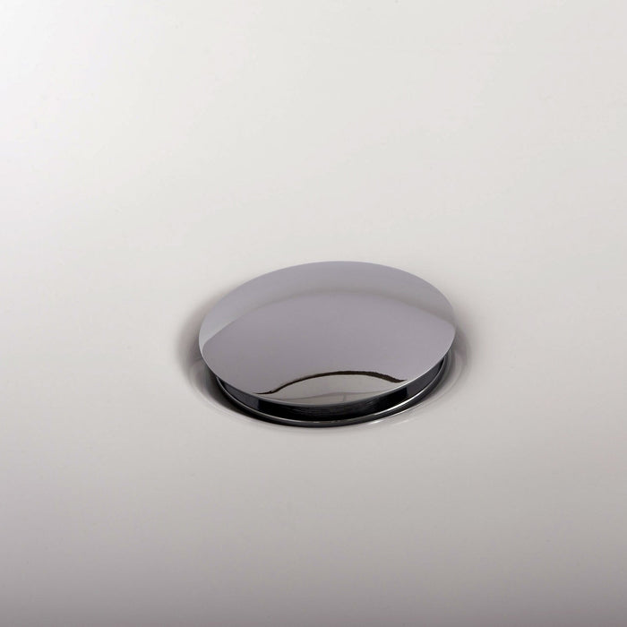 DAX Round Vanity Sink Pop up Drain, Brass Body, 2-5/8 x 8-5/8 Inches (DAX-82005)