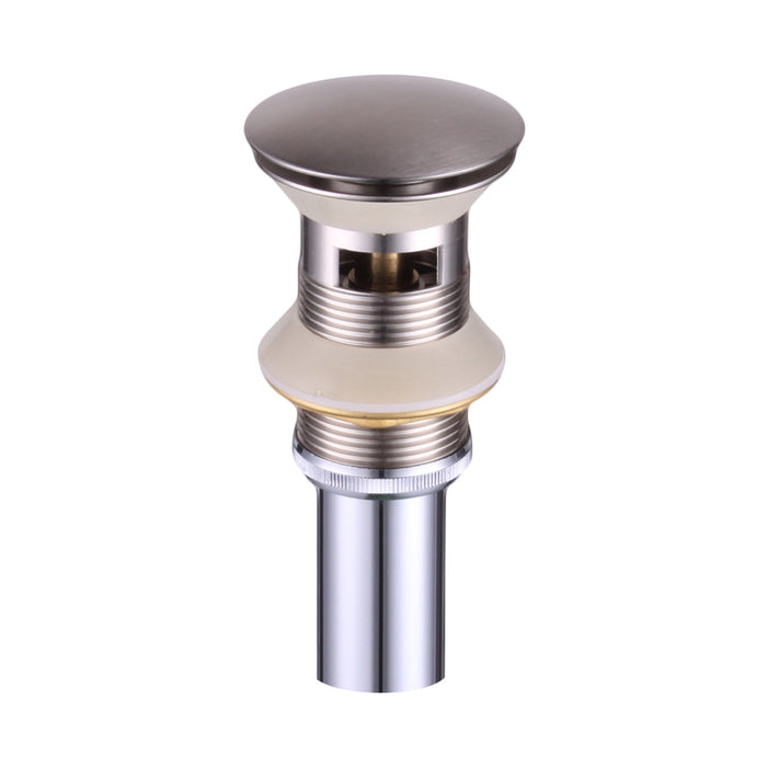 DAX Round Vanity Sink Pop up Drain, Brass Body, 2-5/8 x 8-5/8 Inches (DAX-82006)