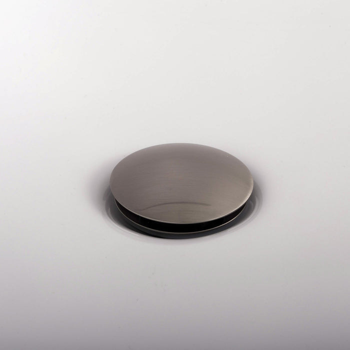 DAX Round Vanity Sink Pop up Drain, Brass Body, 2-5/8 x 8-5/8 Inches (DAX-82006)