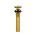 DAX Round Vanity Sink Pop up Drain with Overflow - Brushed Gold (DAX-82019-BG)