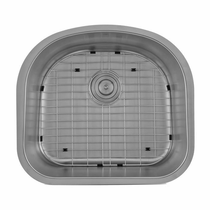 DAX Single Bowl Undermount Kitchen Sink, 18 Gauge Stainless Steel, Brushed Finish , 23-1/4 x 20-7/8 x 9 Inches (DAX-2321)