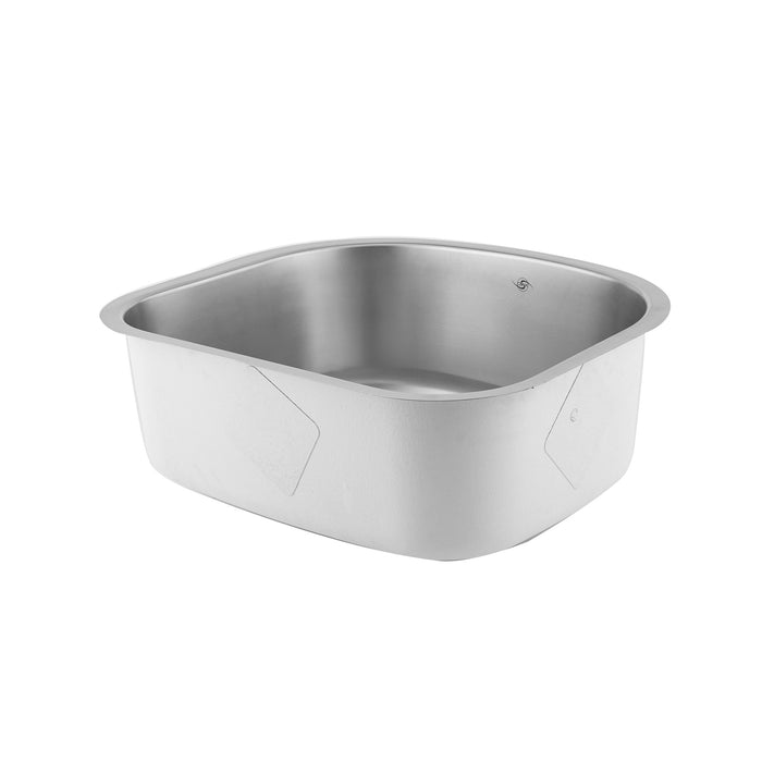 DAX Single Bowl Undermount Kitchen Sink, 18 Gauge Stainless Steel, Brushed Finish , 23-1/4 x 20-7/8 x 9 Inches (DAX-2321)