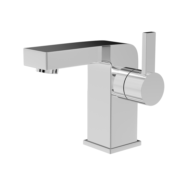 DAX Single Handle Bathroom Faucet, Brass Body, Chrome Finish, 3-15/16 x 4-1/8 Inches (DAX-8227)
