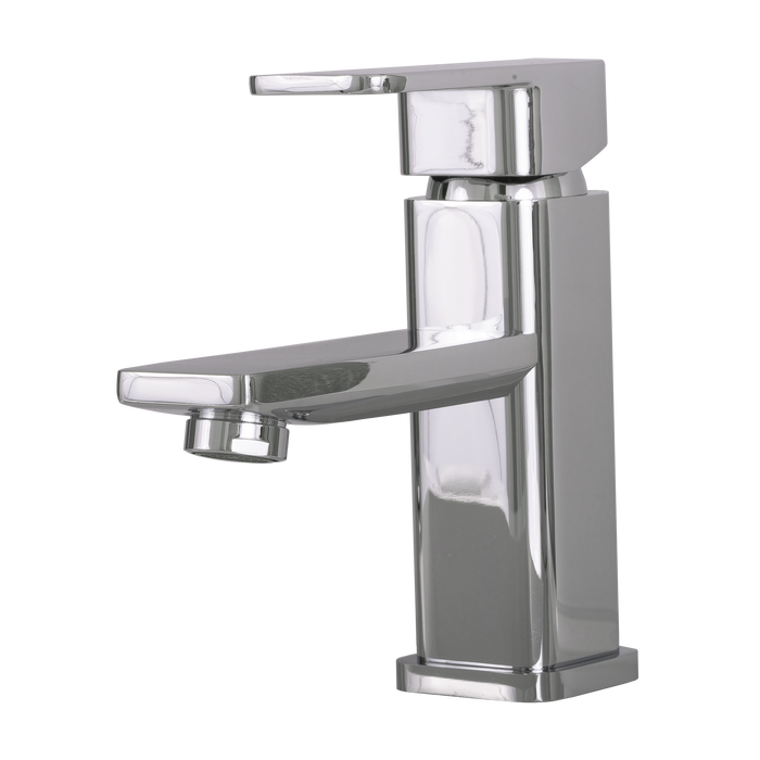 DAX Single Handle Bathroom Faucet, Brass Body, Chrome Finish, 5-15/16 x 6-1/8 Inches (DAX-8510-CR)