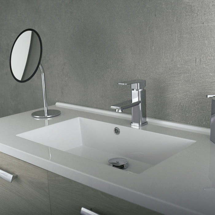 DAX Single Handle Bathroom Faucet, Brass Body, Chrome Finish, 5-15/16 x 6-1/8 Inches (DAX-8510-CR)