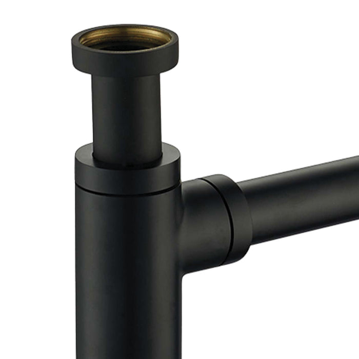 DAX Sink P Trap - Matt Black Finish (DAX-010-01-BL)