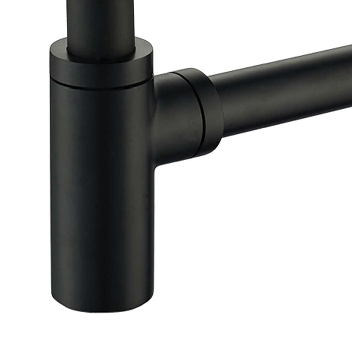 DAX Sink P Trap - Matt Black Finish (DAX-010-01-BL)