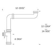 DAX Sink Trap - PVC - Space Saving (DAX-010-01-PVC)