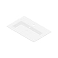 DAX Solid Surface Single Bowl Basin. Matte Finish (BSN-80032-M)