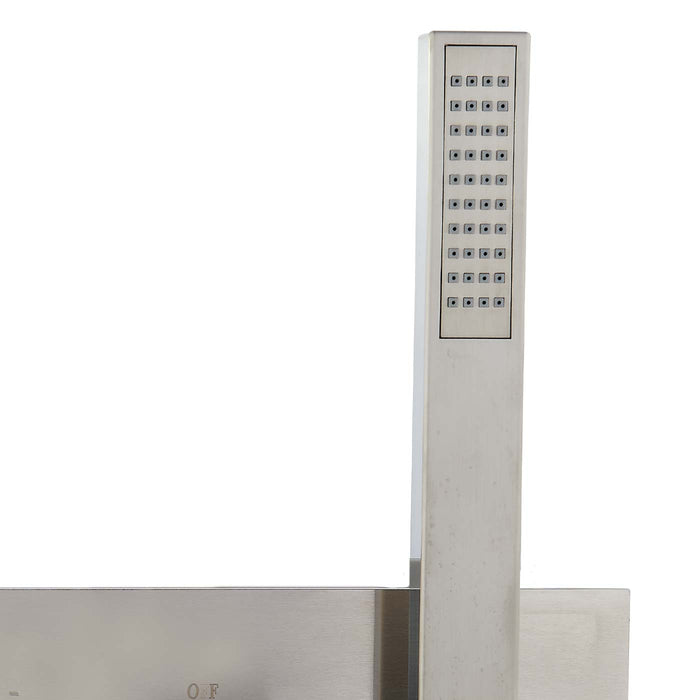 DAX Square Hand Shower Handles And Plate Kit - For Model DAX-1004 - Brushed Nickel Finish (DAX-1004-03-BN)