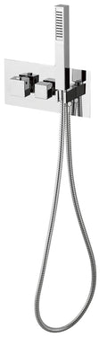 DAX Square Hand Shower Handles And Plate Kit Chrome Finish For Model DAX-1004 (DAX-1004-03-CR)