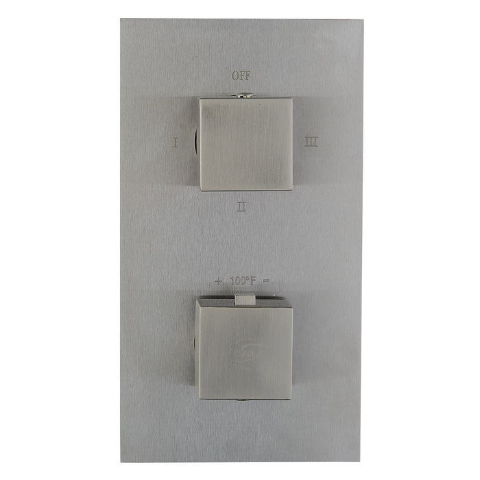 DAX Square Handles And Plate Kit - For Model DAX-1054- Brushed Nickel Finish (DAX-1054-03-BN)