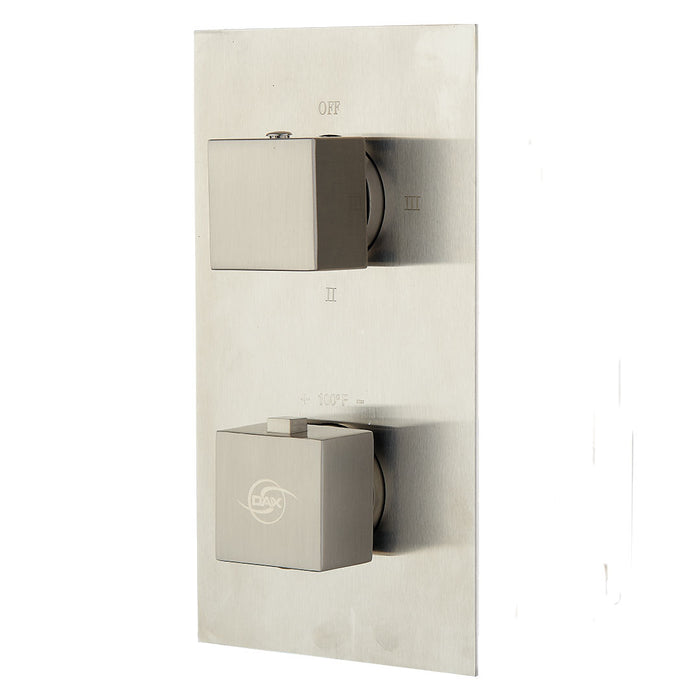 DAX Square Handles And Plate Kit - For Model DAX-1054- Brushed Nickel Finish (DAX-1054-03-BN)