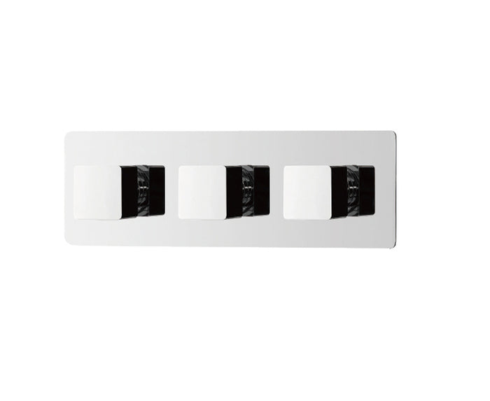 DAX Square Handles And Plate Kit Chrome Finish For Model DAX-1058 (DAX-1058-03-CR)