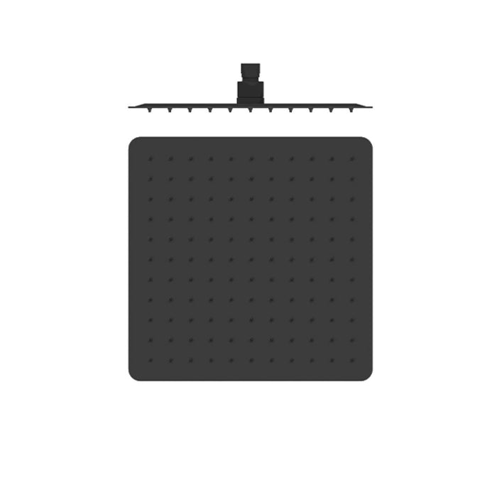 DAX Square Rain Shower Head - Matt Black Finish - 16" x 16 (DAX-C2035-BL)