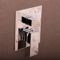 DAX Square Shower Single Valve Trim, Brass Body, Chrome Finish 6-5/16 x 7-1/2 x 3-7/8 Inches (DAX-6973A-CR)